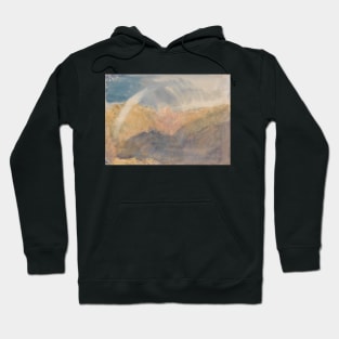 Crichton Castle (Mountainous Landscape with a Rainbow) by J.M.W. Turner Hoodie